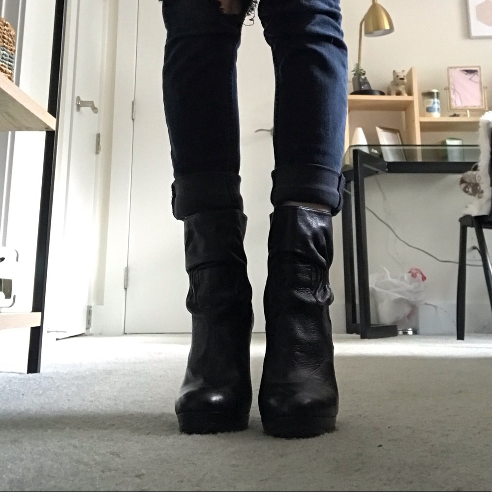 Michael Kors Leather Heeled Booties